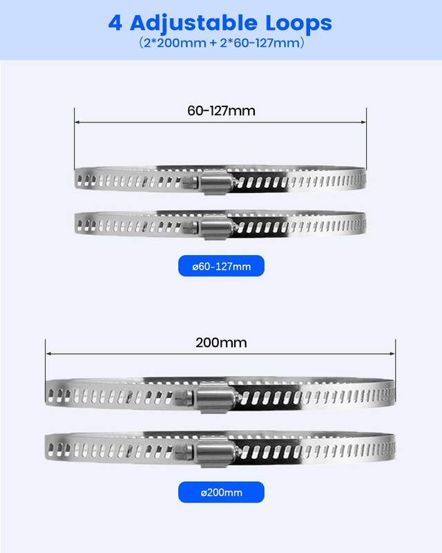 Metal Universal Vertical Pole Mounting Bracket For Security Camera With 4 Loops gallery