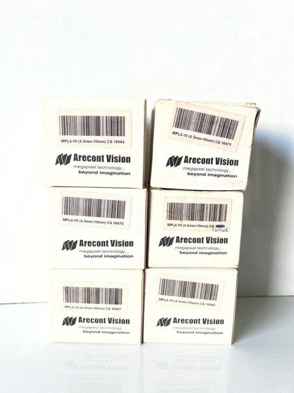 ARECONT VISION MPL4-10 4.5-10mm,cs, 1/2", f1.6, lot 6 pcs