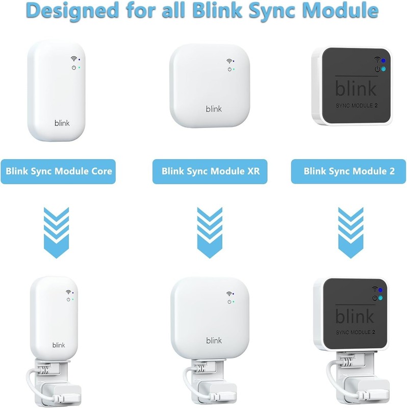 3-Pack Blink Outdoor Camera Mount w/ Vinyl Siding Hooks & Sync Module Mount |... gallery
