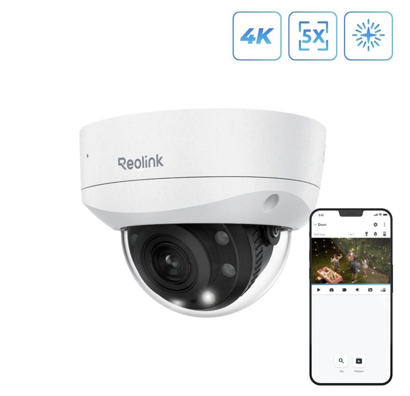 Reolink RLC-843A 8MP PoE Outdoor IP Camera Color Night Vision IK10 Vandalproof