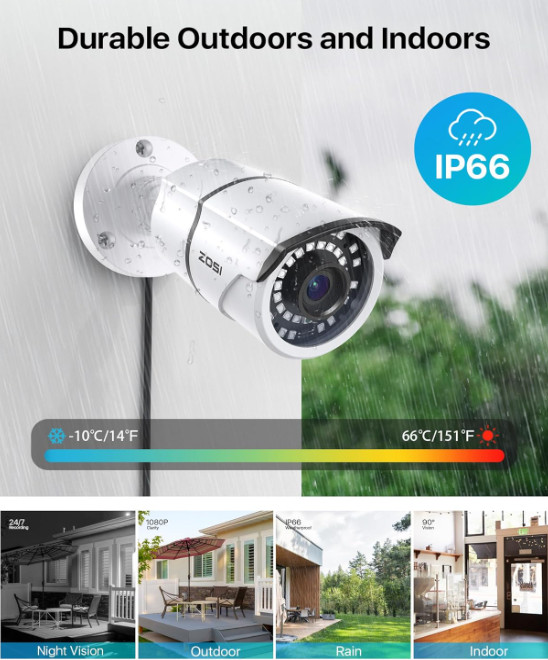 Camaras De Seguridad Para Exterior 1080P HD WIFI Inalambrica Con Vision Nocturna gallery