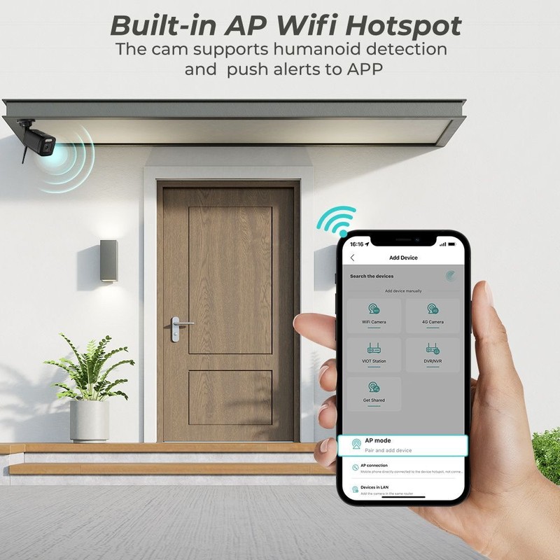 4K 8MP IP Camera H265 Bullet Wireless WIFI Outdoor Video Security CCTV SmartCam gallery