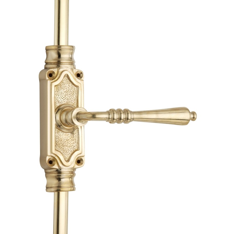 Signature Ironmongery Lever Handle Door Brass Cremone Bolt Polished Brass Lacque