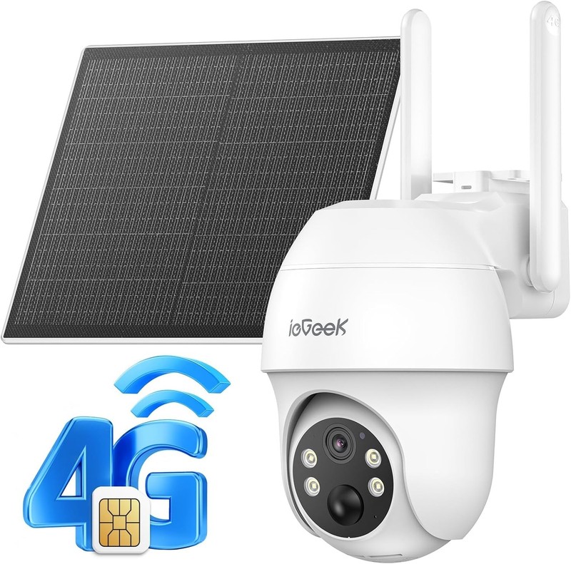 4G LTE Cellular Security Camera Wireless Outdoor, No WiFi Battery Powered Camera