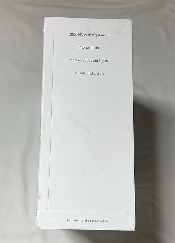 Google Nest Cam with Floodlight Outdoor/Wired Snow - (Open Box, Stained Box) G1 gallery