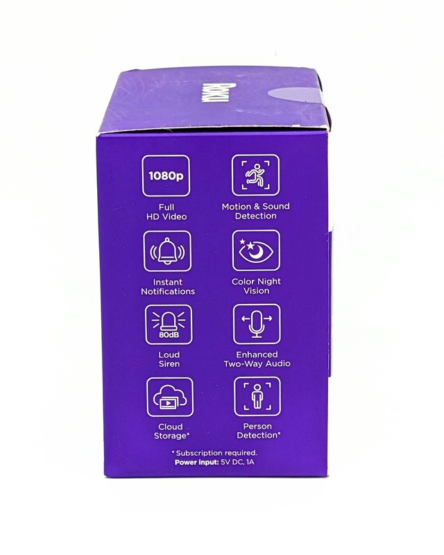 Roku Indoor Home Security Cameras HD Night Vision 90-Day Subscription Included gallery