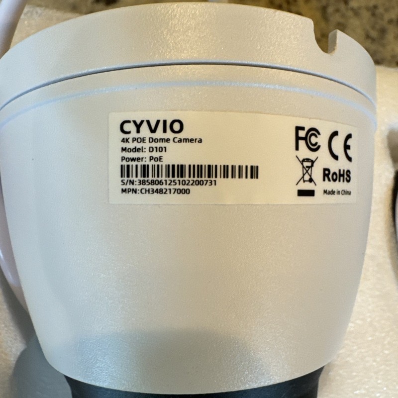 (2) 4K 8mp PoE IP Vandal Dome Turret Camera IR Mode Outdoor/Indoor Metal Housing gallery