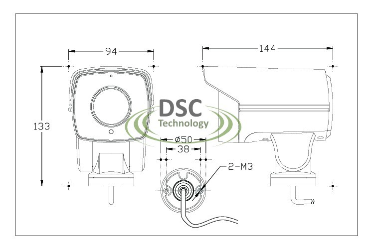 HD 1080P CVI PTZ Bullet Camera In/Outdoor 10X Optical Zoom 5.1-51mm Lens BNC gallery
