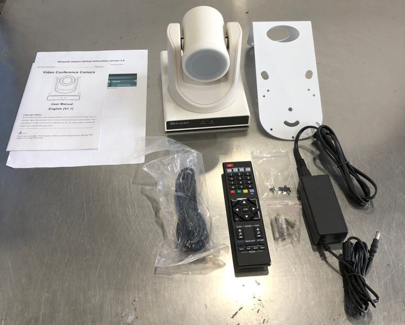 Meeasier MP-20X-NDI-WH 20X Optics Zoom 4KP60 UHD Live Streaming 🔥New/Open Box🔥