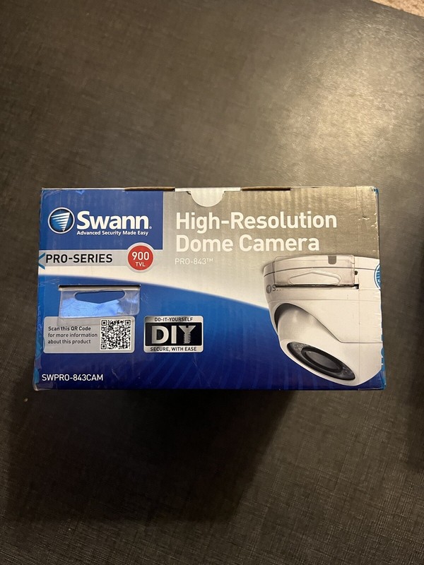 swann pro series 900 tvl high-res dome camera PRO-843 white 2 cameras NEW WHITE gallery