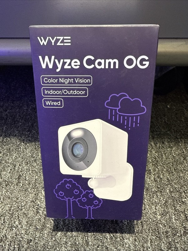 WYZE Smart Home Security Camera Wired Indoor/Outdoor 1080pHD w/BuiltIn Spotlight