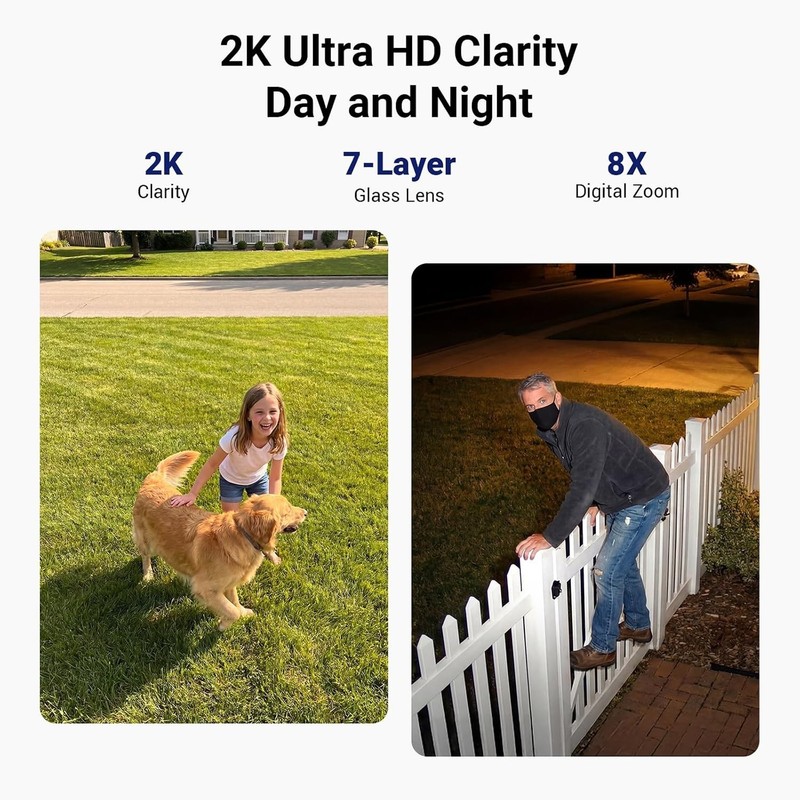 Solar-Powered 4-Camera Wireless Security System with 2K Color Night Vision gallery