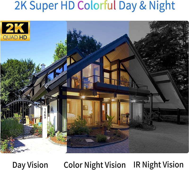 Xega 3G/4G LTE Cellular 2K HD Security Camera With SIM Solar PTZ Camera gallery