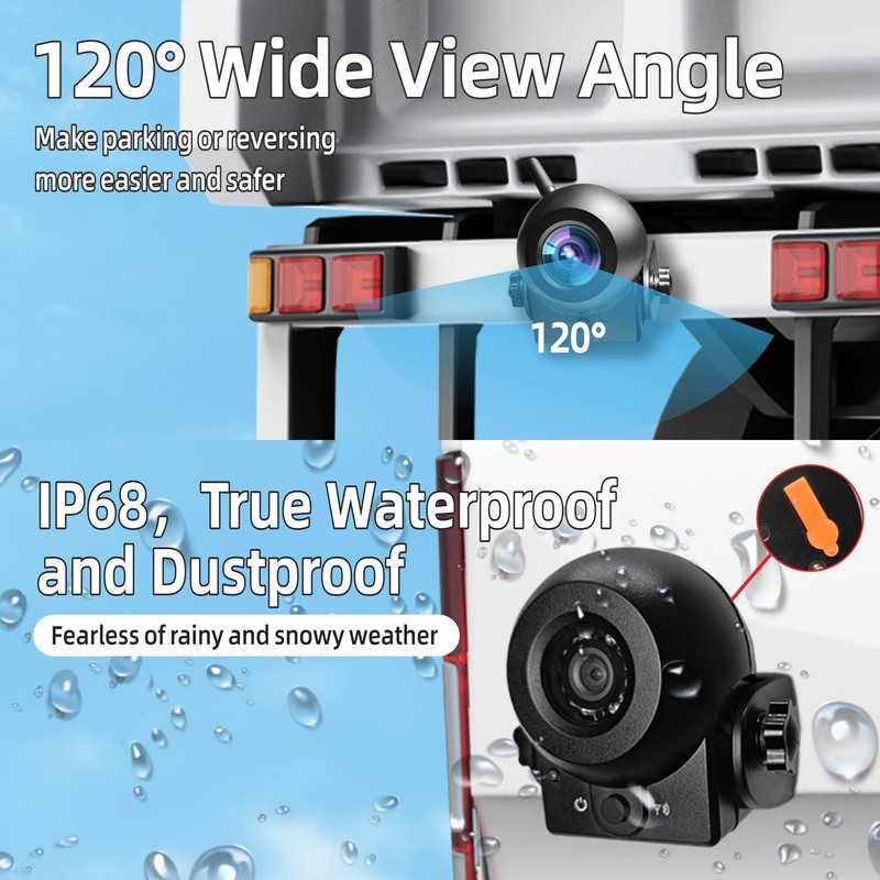 Wireless Magnetic Backup Camera, WiFi Rechargeable, IP68 Water Resistant gallery