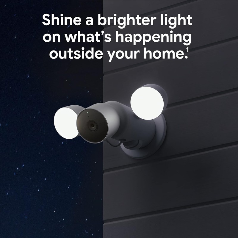 Google Nest Cam with Floodlight - Outdoor Camera - Floodlight Security Camera, W gallery