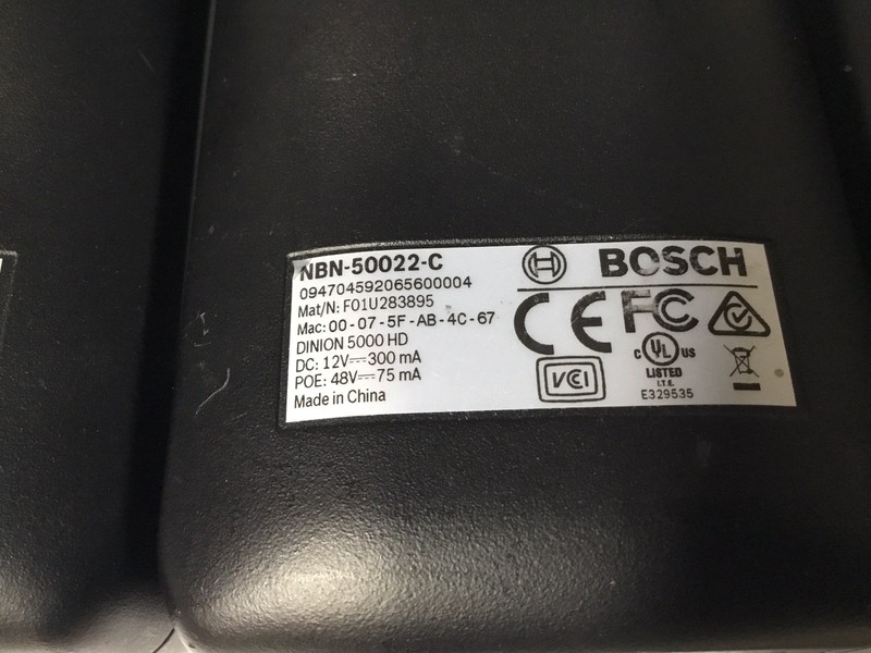Bosch NBN-50022-C DINION 5000 HD Security IP Color Camera W/ 9-40mm 2MP TESTED! gallery