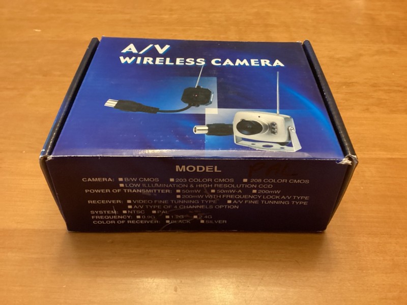 New A/V wireless camera