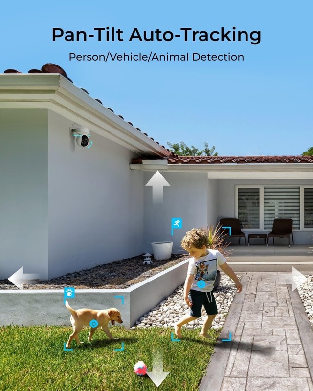 Professional 4K Outdoor Security Camera - Color Night Vision & 24/7 Recording gallery