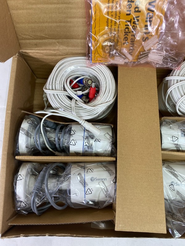 Swann PRO-T890CAM Lot of 4 Security Cameras w/ All Cords & Screws - NEW gallery