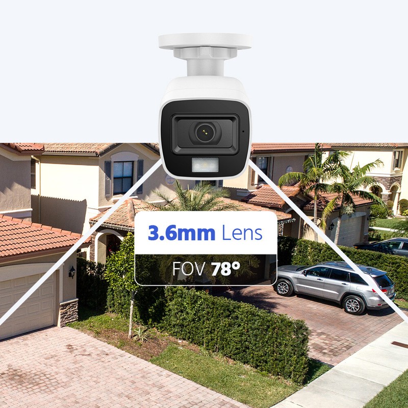 ANNKE 4pcs 1080p Video CCTV Security Camera 2MP Outdoor Color Night Vision IP67 gallery
