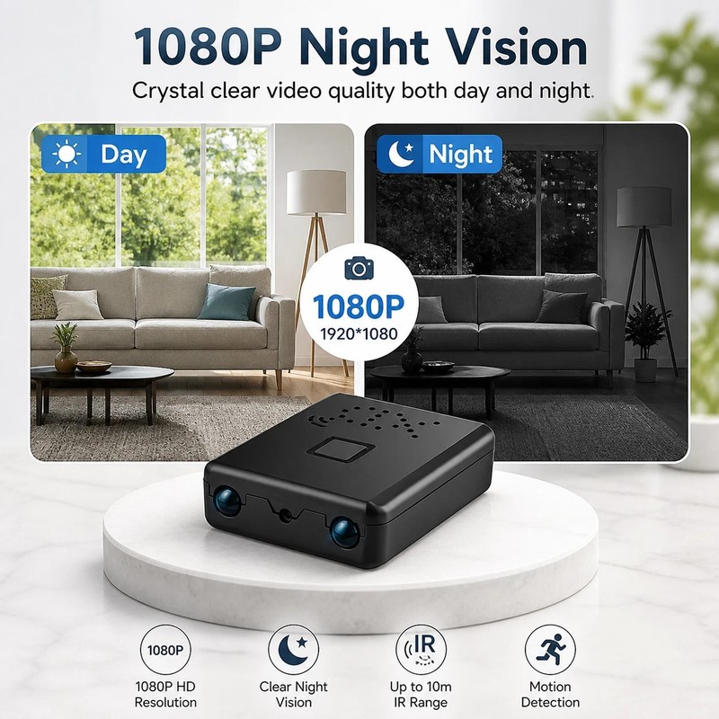 2026 Smart Mini WiFi Camera Wireless 1080P HD Night Cam w/Battery Home Security gallery