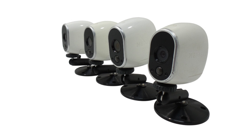 Lot of 4 Arlo VMC3030 Indoor/Outdoor Security Camera with Mounting