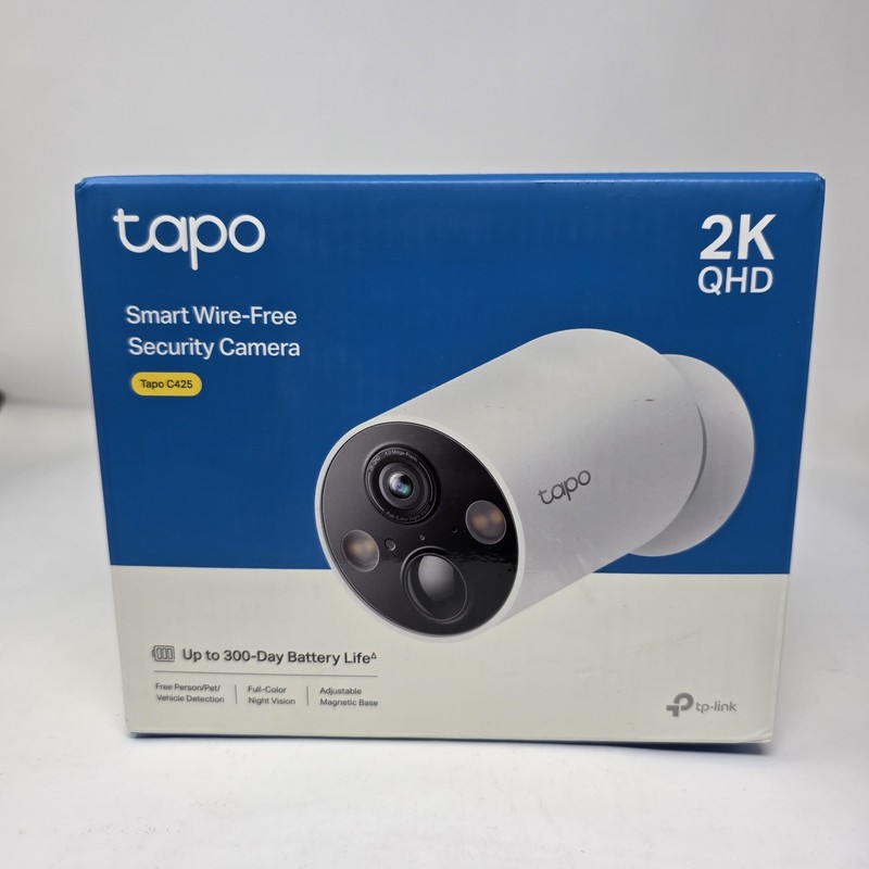 TP-LINK Tapo C425 2K QHD Wire-Free Night Vision Weatherproof Wi-Fi Camera