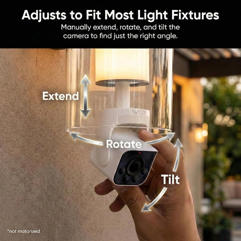 Dimmable LED Bulb Cam Security Camera - 160° View, Motion Alerts & Night Vision gallery