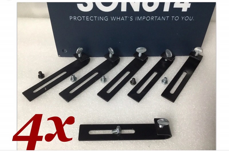 Lot 4 Universal CCTV Surveillance Security Camera J Shape J Hook Mount Brackets