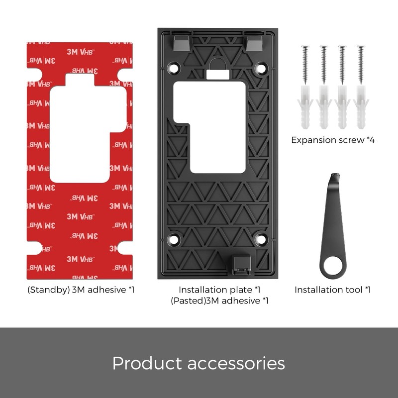 No Drill Ring Doorbell Mount for Ring Battery Doorbell (2024 Release) - Strong gallery
