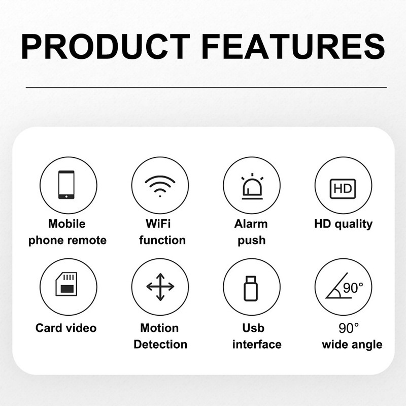 Compact WiFi Security Camera 1080P HD, Flexible Metal Tube Mount, App Alert, New gallery