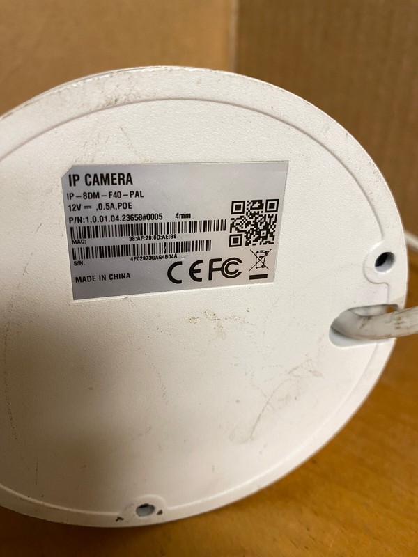IP Camera IP-8DM-F40-PAL P/N:1.0.01.04.23658#0005 gallery