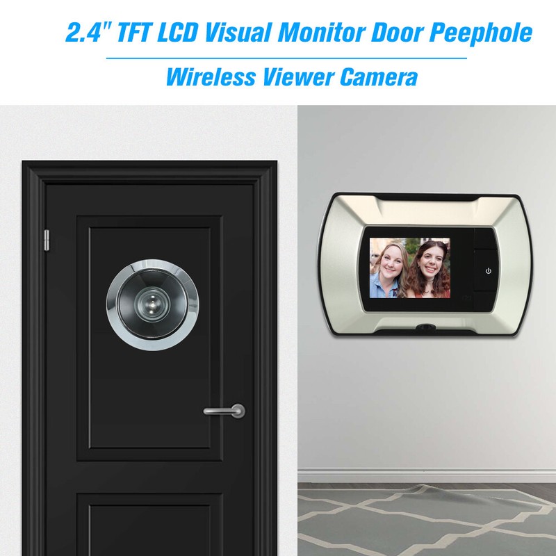 Wireless Peephole Doorbell Monitor Viewer Camera Digital Visual Monitor J4D2 gallery