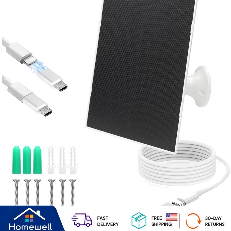 High-Efficiency 4W Solar Charger for Outdoor Cameras – Waterproof Design