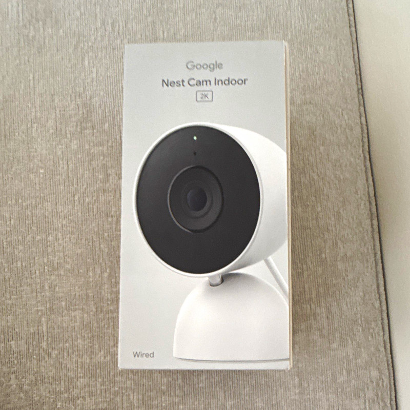 Google Nest Cam Indoor Surveillance Camera 2K HDR Wi‑Fi/Wired White