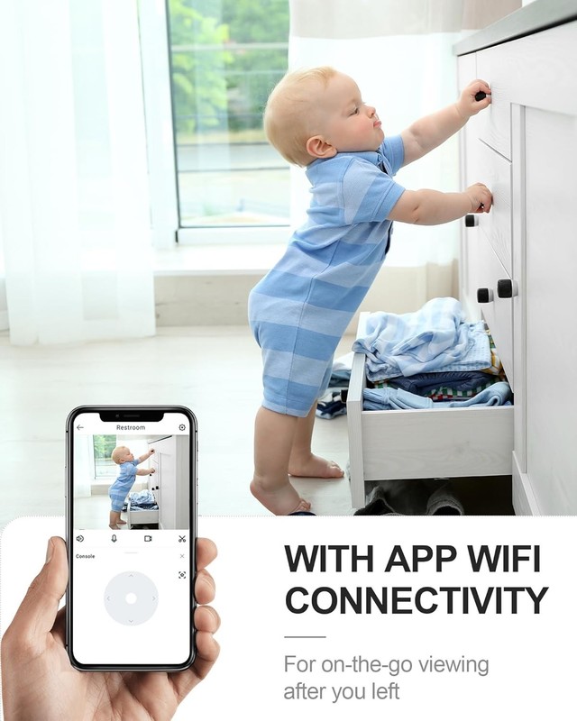 Compact Wireless Indoor Security Camera with App Control & Cloud Storage Support gallery