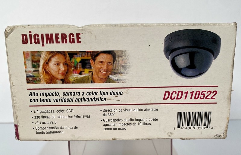 Flir DIGIMERGE High Impact Vandal Proof Color Dome Camera w/Varifocal Lens gallery