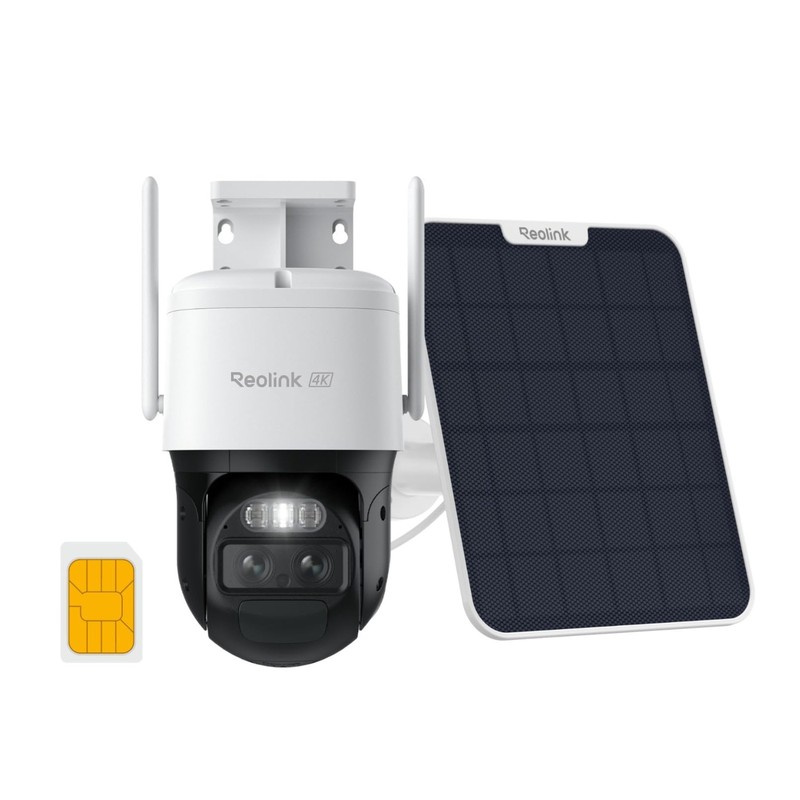 4K Dual Lens 4G Cellular Security Camera Wireless Outdoor, 360 PTZ with Auto …