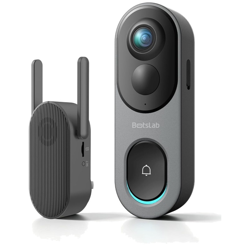 Wireless Video Doorbell Camera, 32GB SD, AI Motion Detection