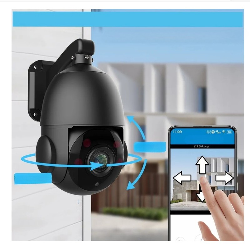 360° 4K 8MP POE PTZ Security IP Camera 30x Zoom CCTV 50M IR gallery