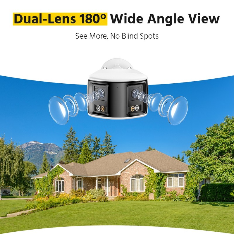 ANNKE 6MP Dual Lens POE Security Camera Two-Way Audio AI Detection Color Night gallery