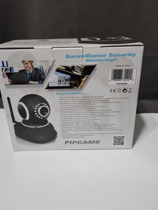 Wireless IP Camera•P2P Network•Image Capture•Video•Built-In Mic & Speaker•Indoor gallery