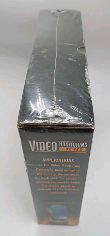 Wide Angle Video Monitoring Camera Black & White SAFE-SENSE New/Sealed 1998 RARE gallery