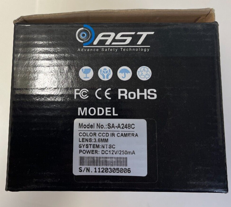 AST SA-A248C 18 IR LED Security Camera Color NTSC DC12V gallery