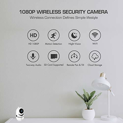 WiFi IP Camera 1080P FHD with Smart Night Vision Motion Detection/2 Way Audio/Pa gallery
