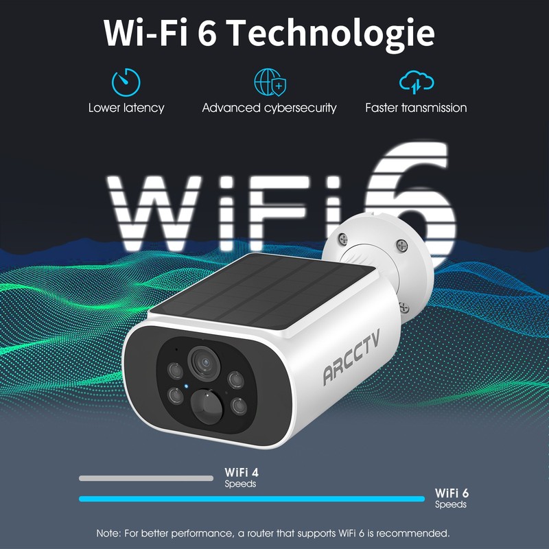 ARCCTV 4MP Solar Wireless Camera 4Pack-FHD Night,AI Detection,IP66 Weatherproof gallery