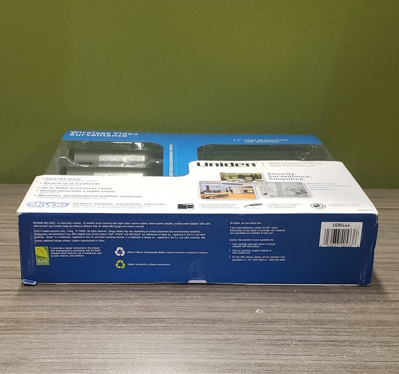 Uniden UDR444 Wireless Security Camera System w/ Monitor Nigh Vision Motion TV gallery