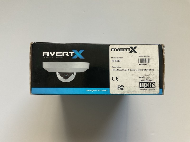 AvertX ZHD30 1080p 2MP HD Indoor/Outdoor Micro Dome IP Camera gallery