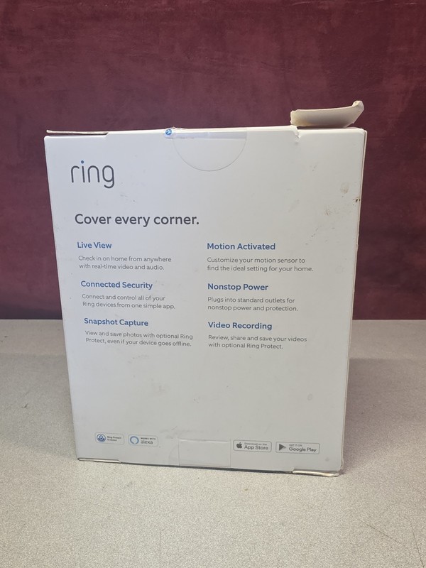 Ring Indoor Cam Compact Plug-In HD Security Camera with two-way talk - White New gallery