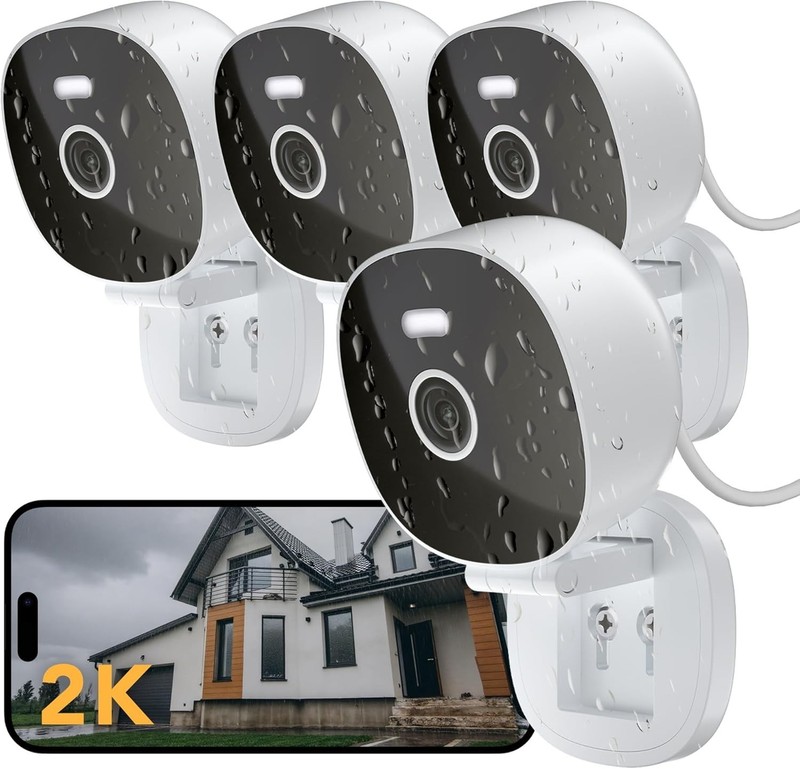 2K Waterproof Security Camera Set - Night Vision & Two-Way Talk Feature gallery